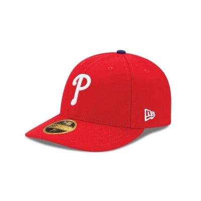 Sapca New Era Philadelphia Phillies MLB Authentic Collection Low Profile 59FIFTY Fitted - Rosii